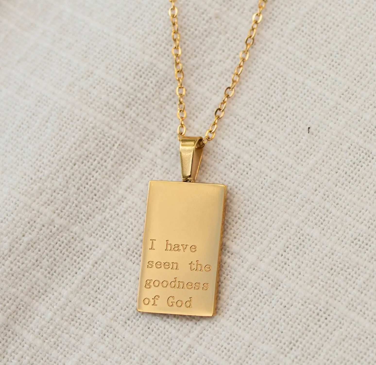 18k Gold Plated Necklace | Goodness of God