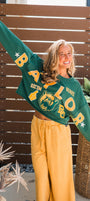Game Day Patched Crop | Baylor Green