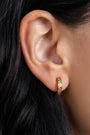 Chess Waterproof Gold Huggie Earrings