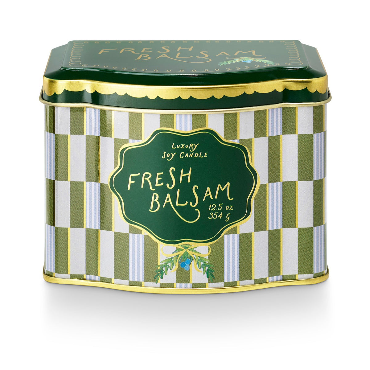 Printed Tin Candle | Fresh Balsam