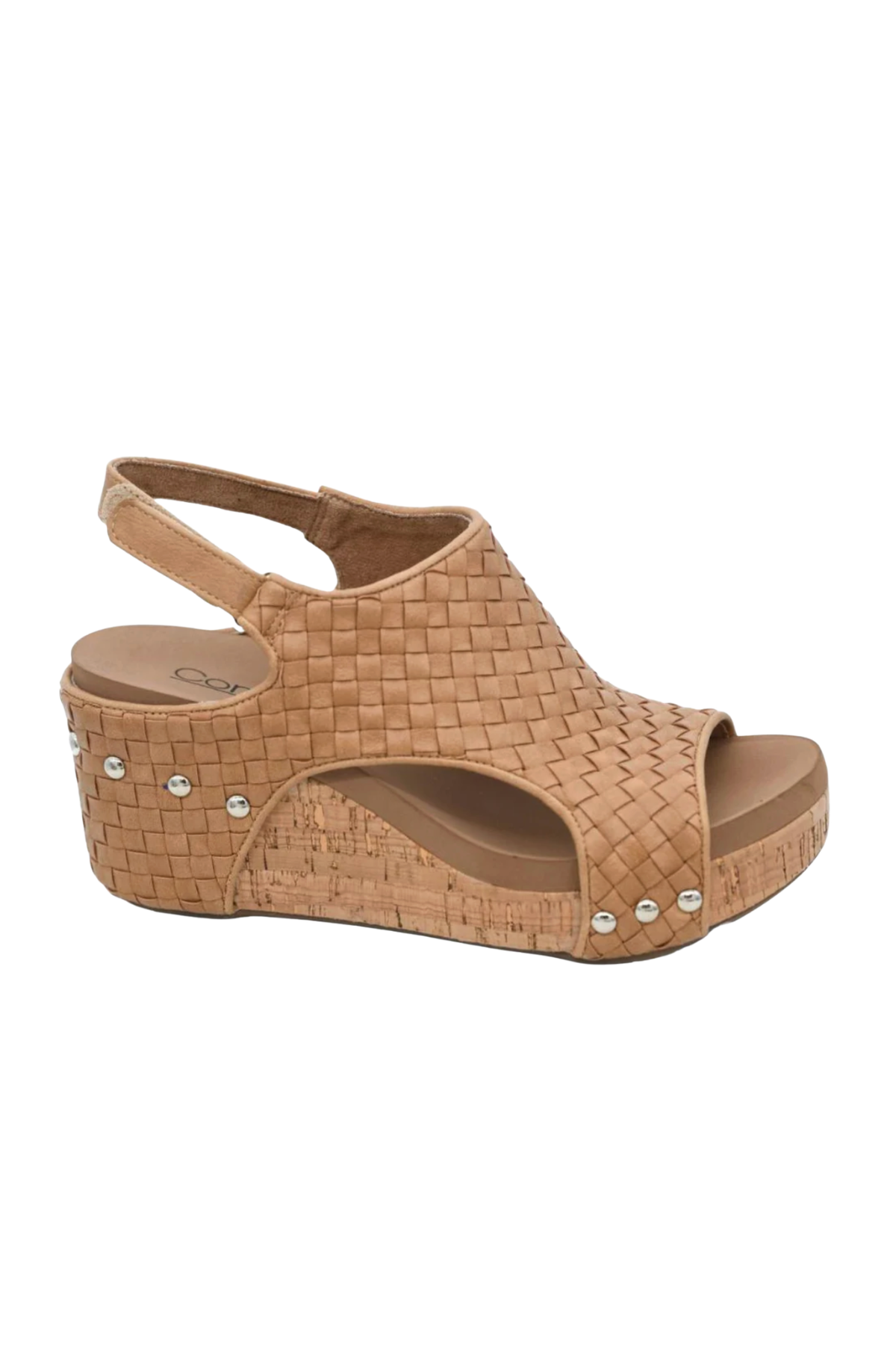 Carley Wedge Sandals | Caramel Woven