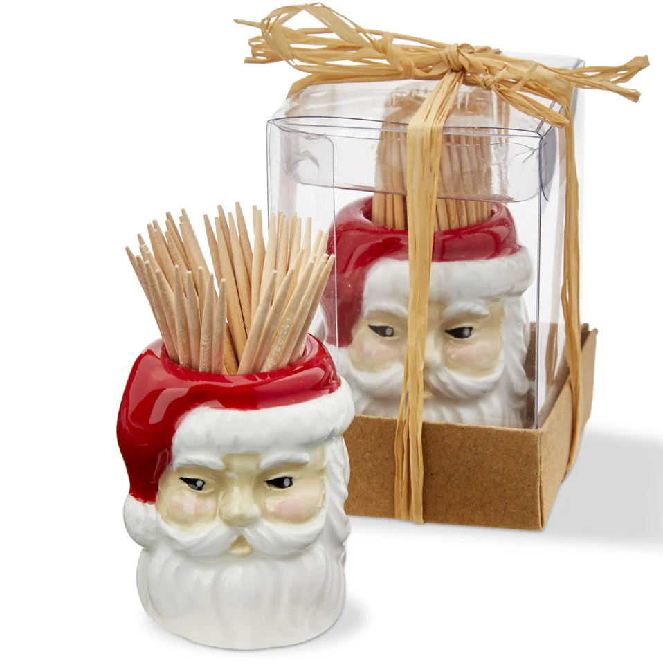 Vintage Santa Toothpick Holder Set