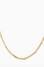 18K Gold Dainty Cz Choker