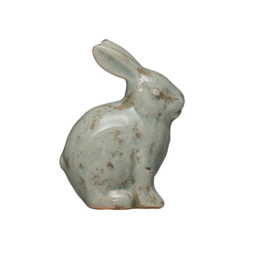 Distressed Terracotta Rabbit