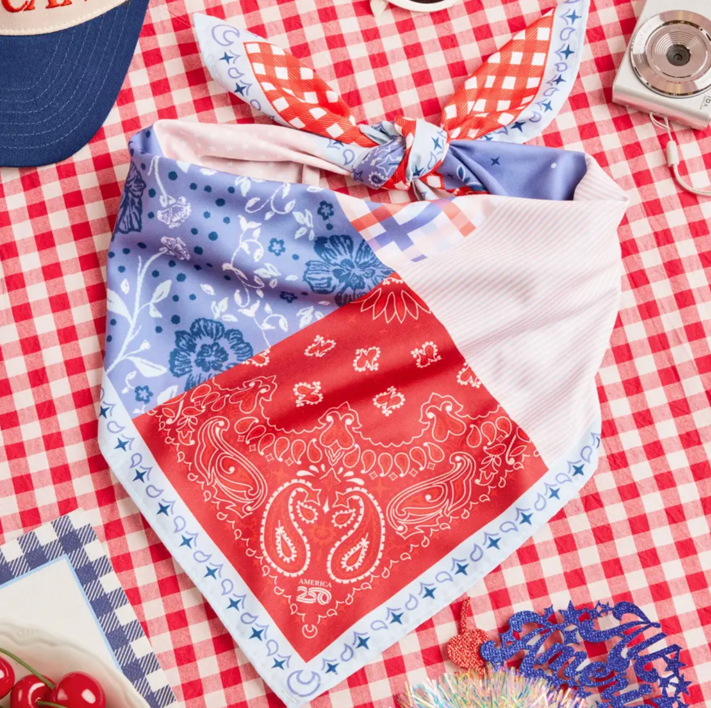 Bandana | Patriotic Patchwork