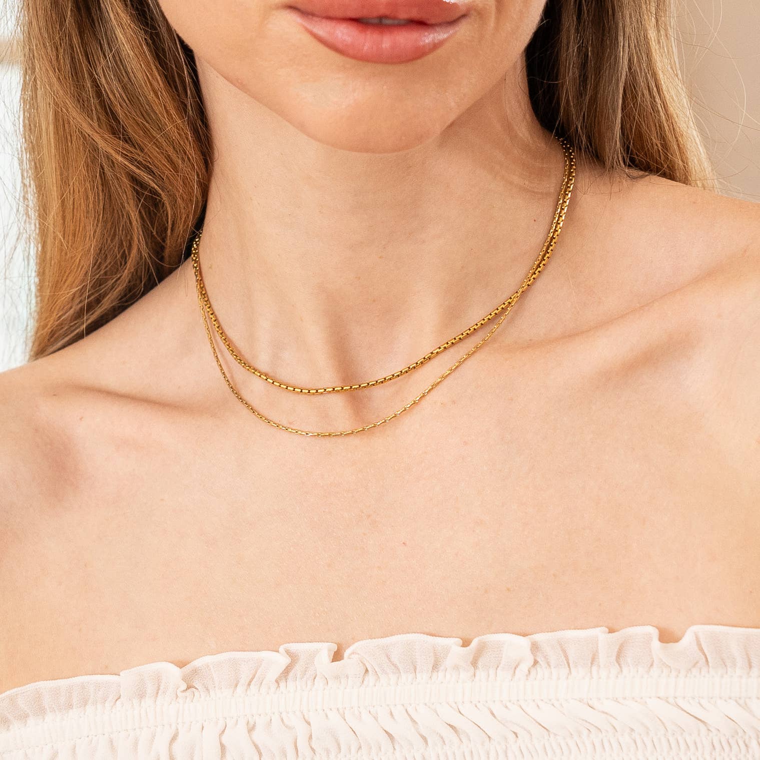 Gold Layered Double Choker