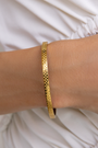 Chess Waterproof Gold Bangle Bracelet