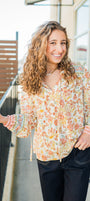 Crissy Top | Cream + Multi
