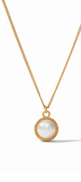Julie Vos | Fleur-de-Lis Solitaire Necklace | Pearl