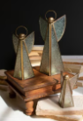 S/3 | Brass + Glass Angels