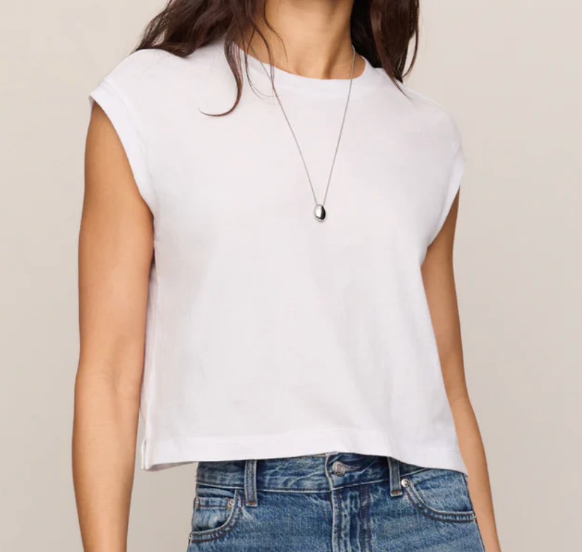 Flex Sleeveless Tee | White