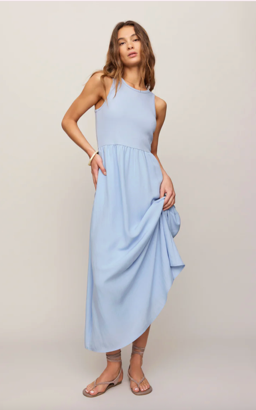 Charlotte Midi Dress | Blue Light