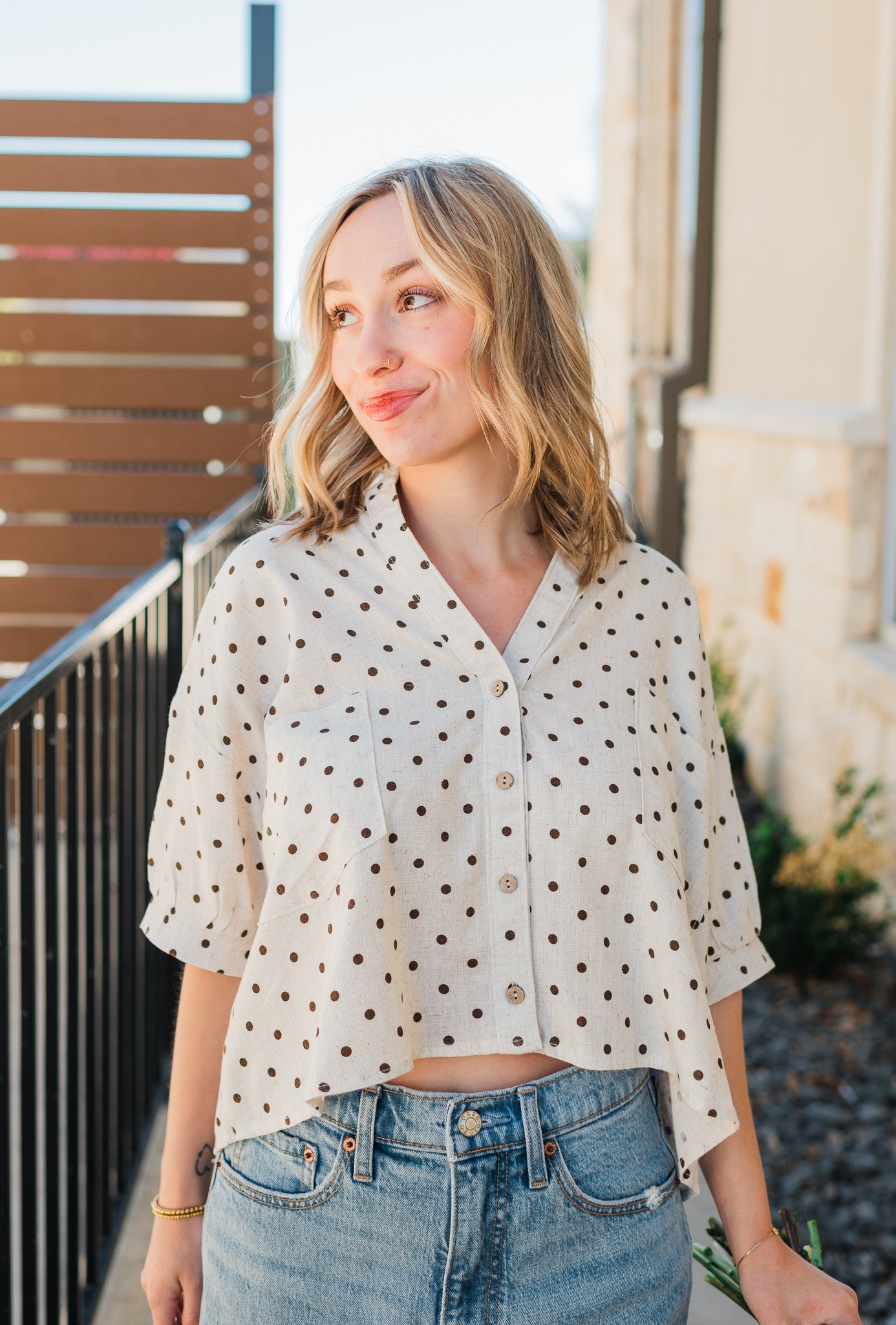 Penelope Top | Polka Dot