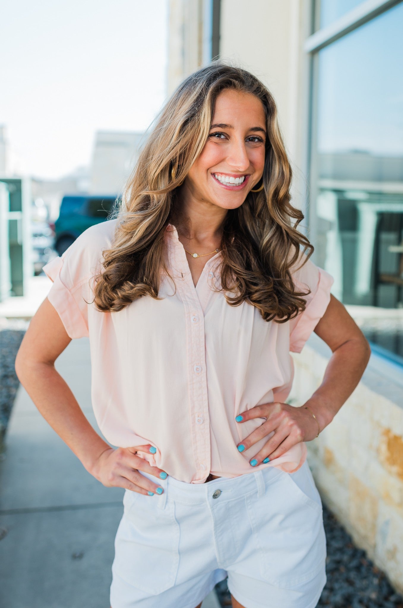 Xander Top | Pink Sand