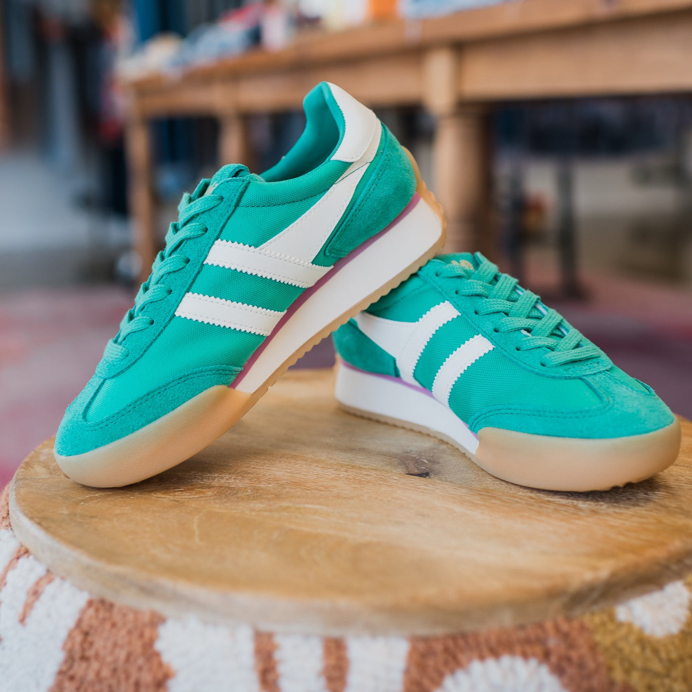 Pacer Sneakers | Jade + White