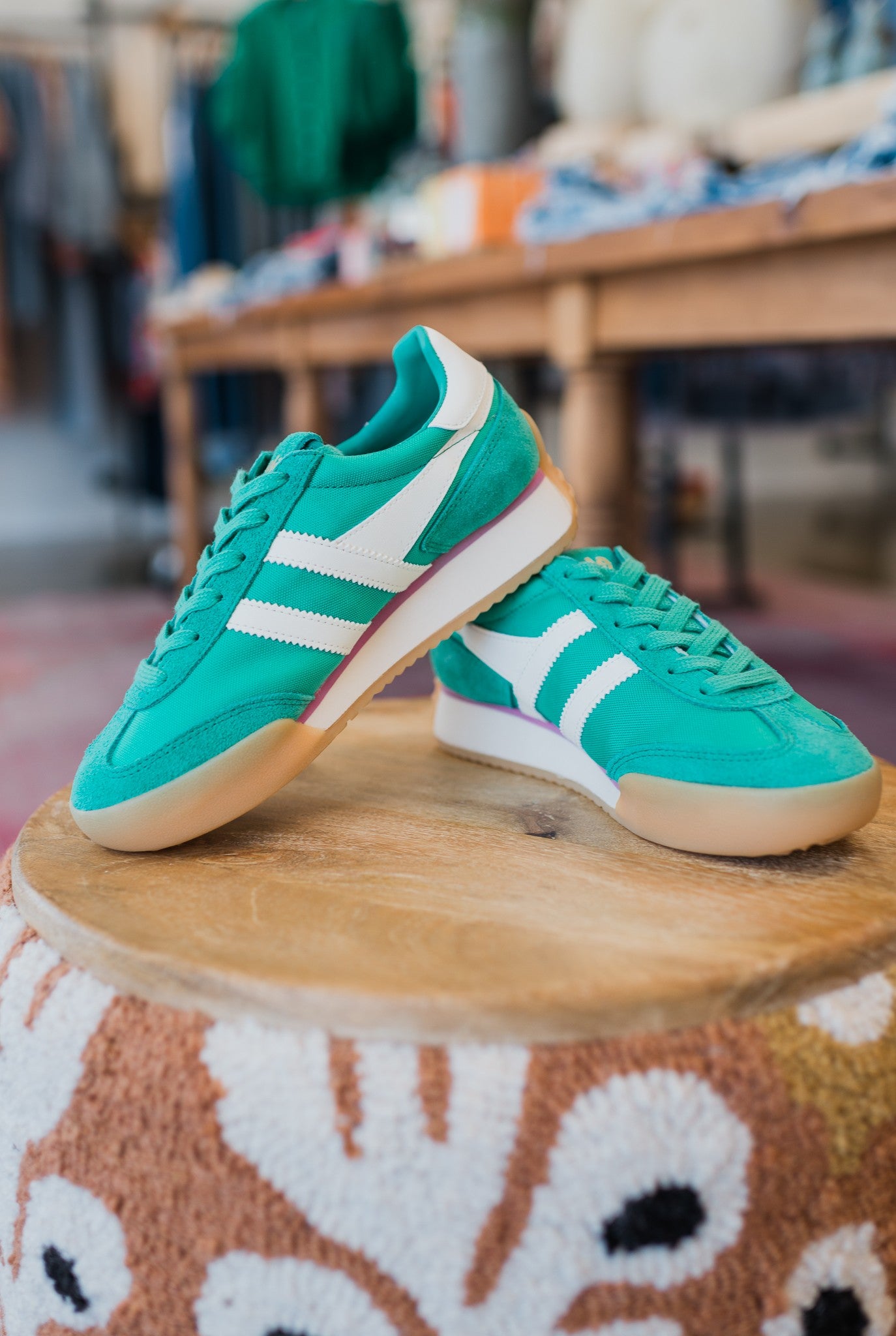 Pacer Sneakers | Jade + White