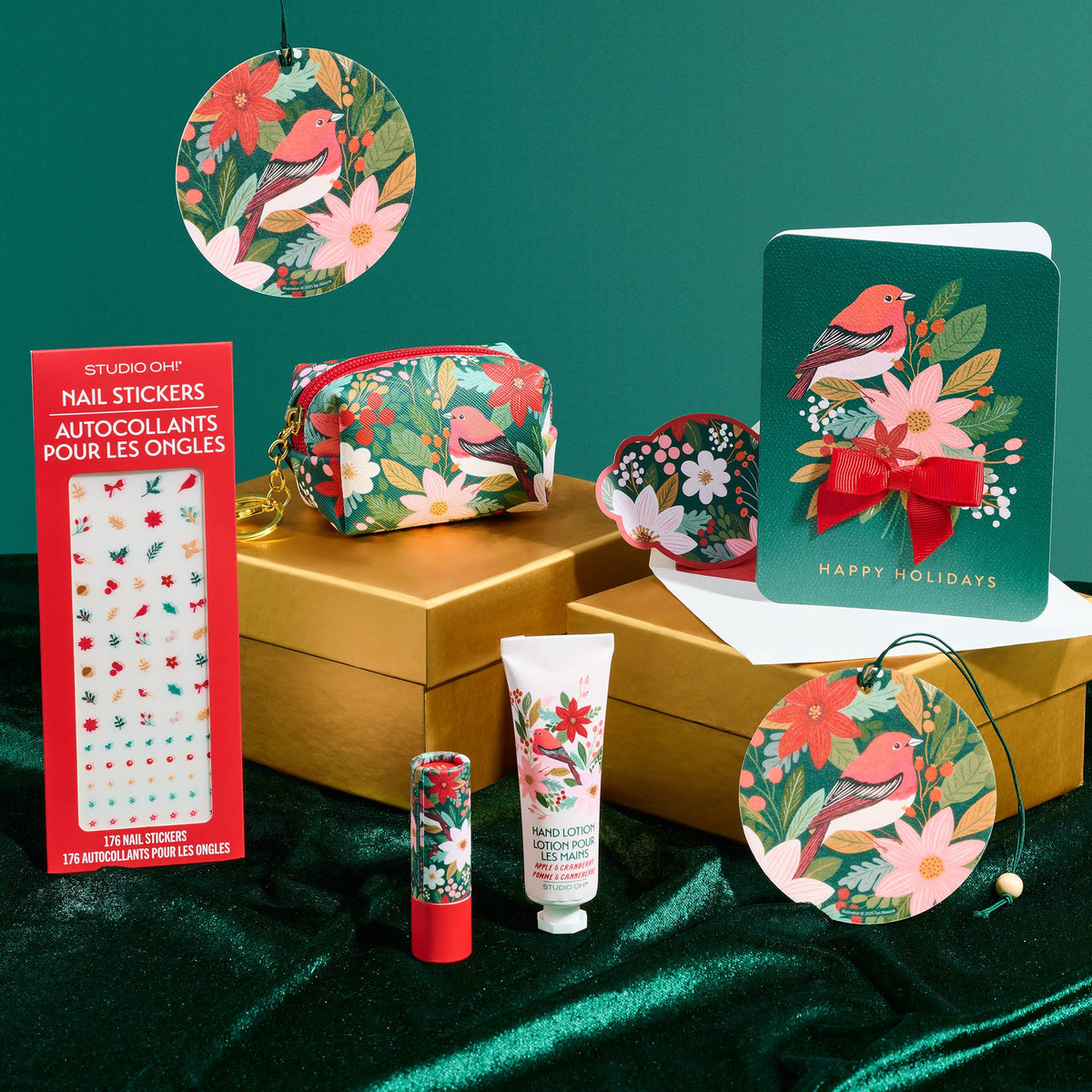 Lip Balm + Lotion Set | Christmas Nature's Celebration