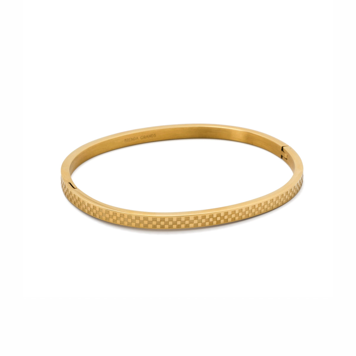 Chess Waterproof Gold Bangle Bracelet