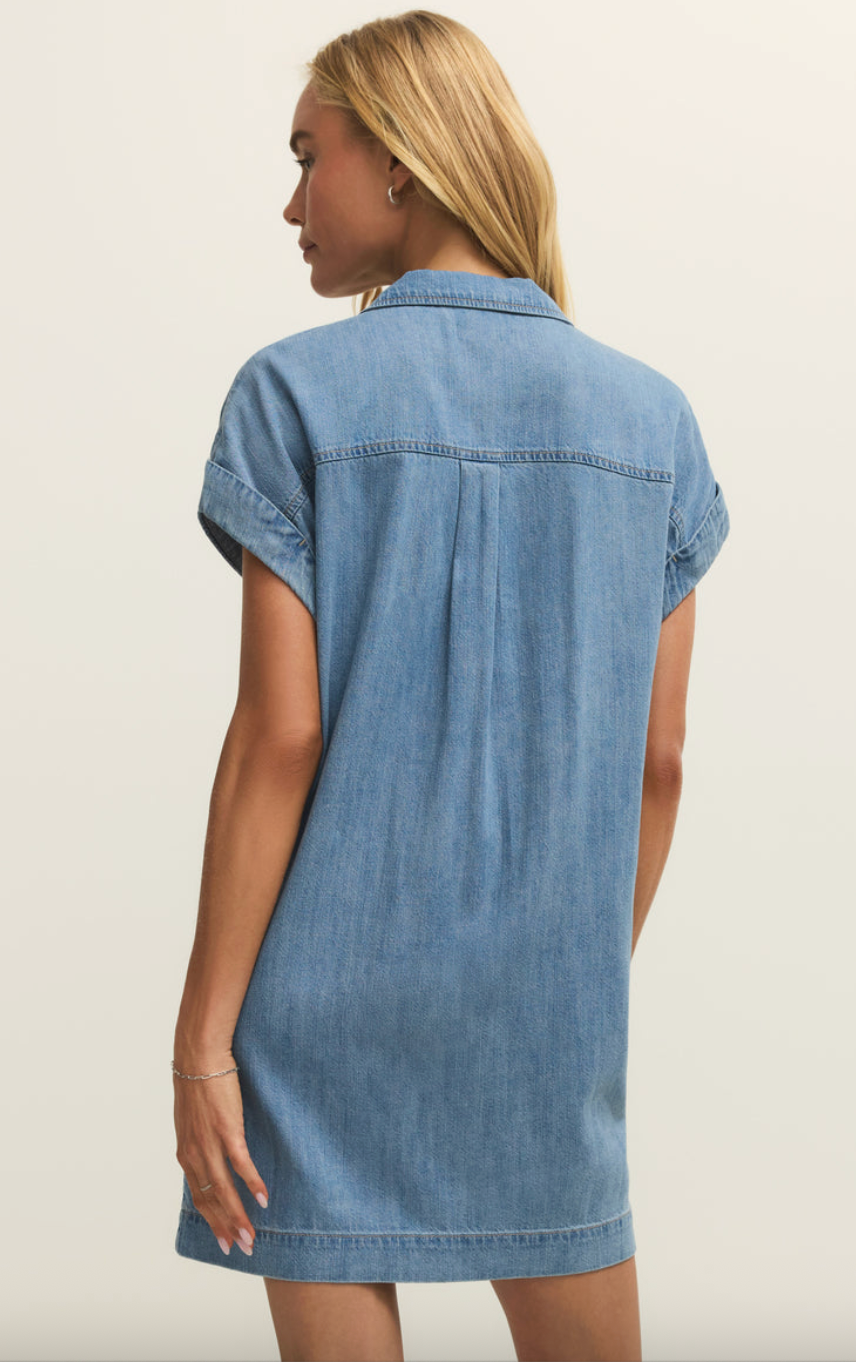 Napa Mini Dress | Denim