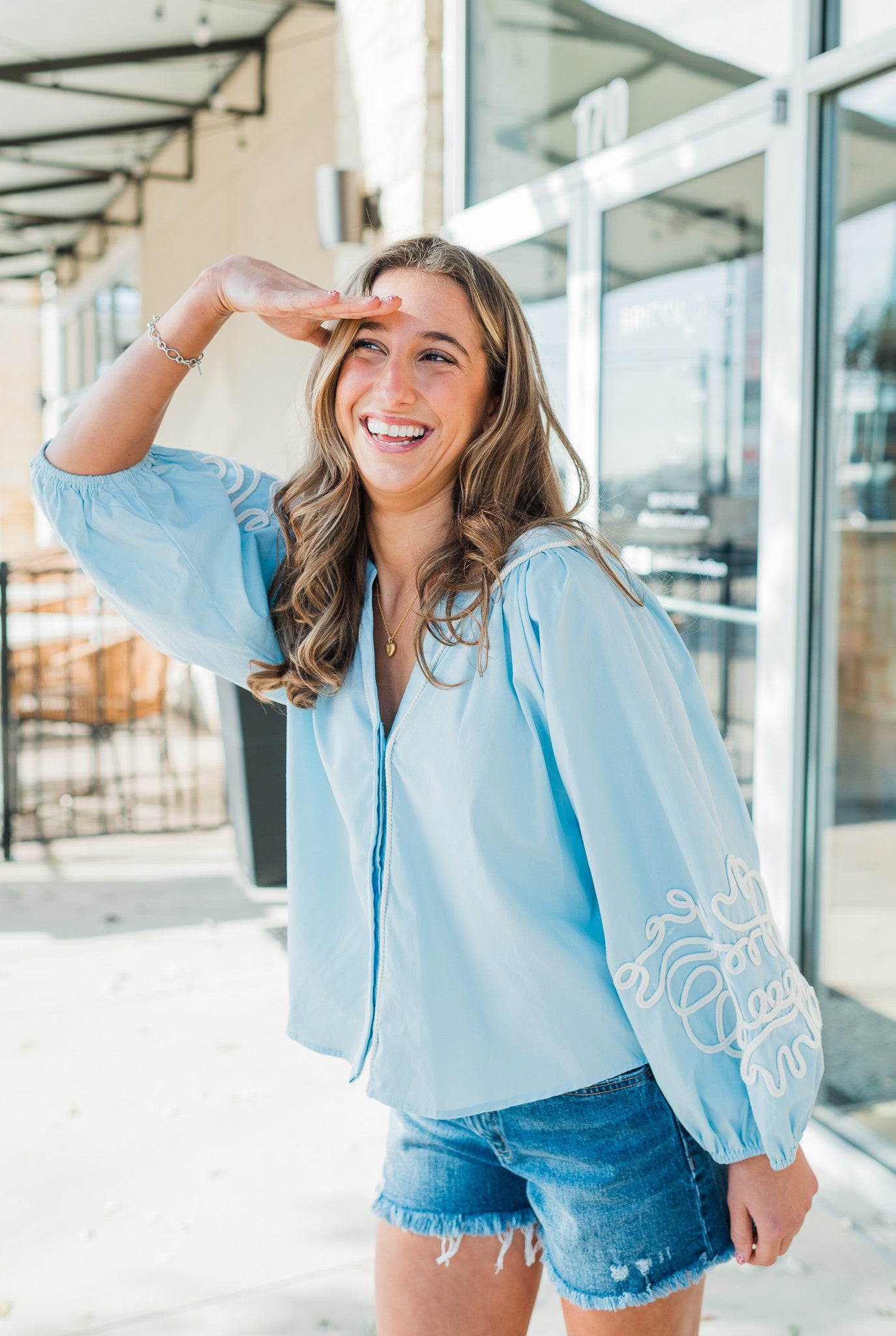 Poppy Top | Baby Blue