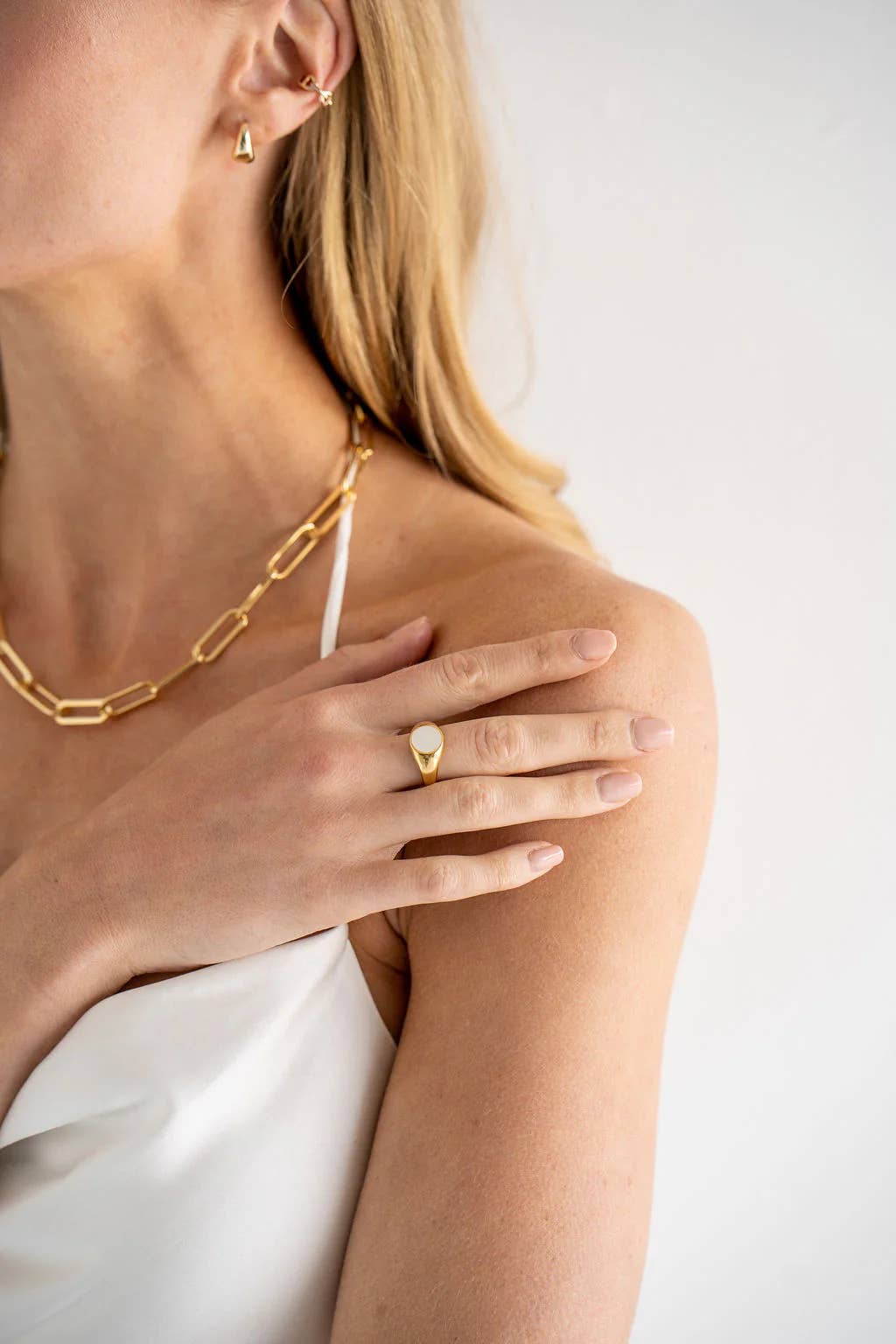 18K Gold Plated Necklace | Chunky Paperclip Chain