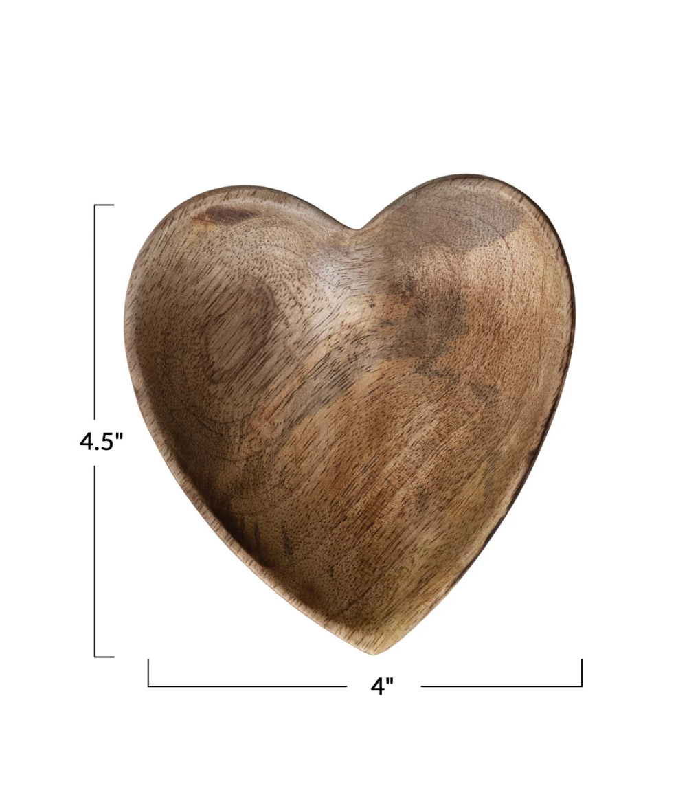 Heart Dish | Mango Wood