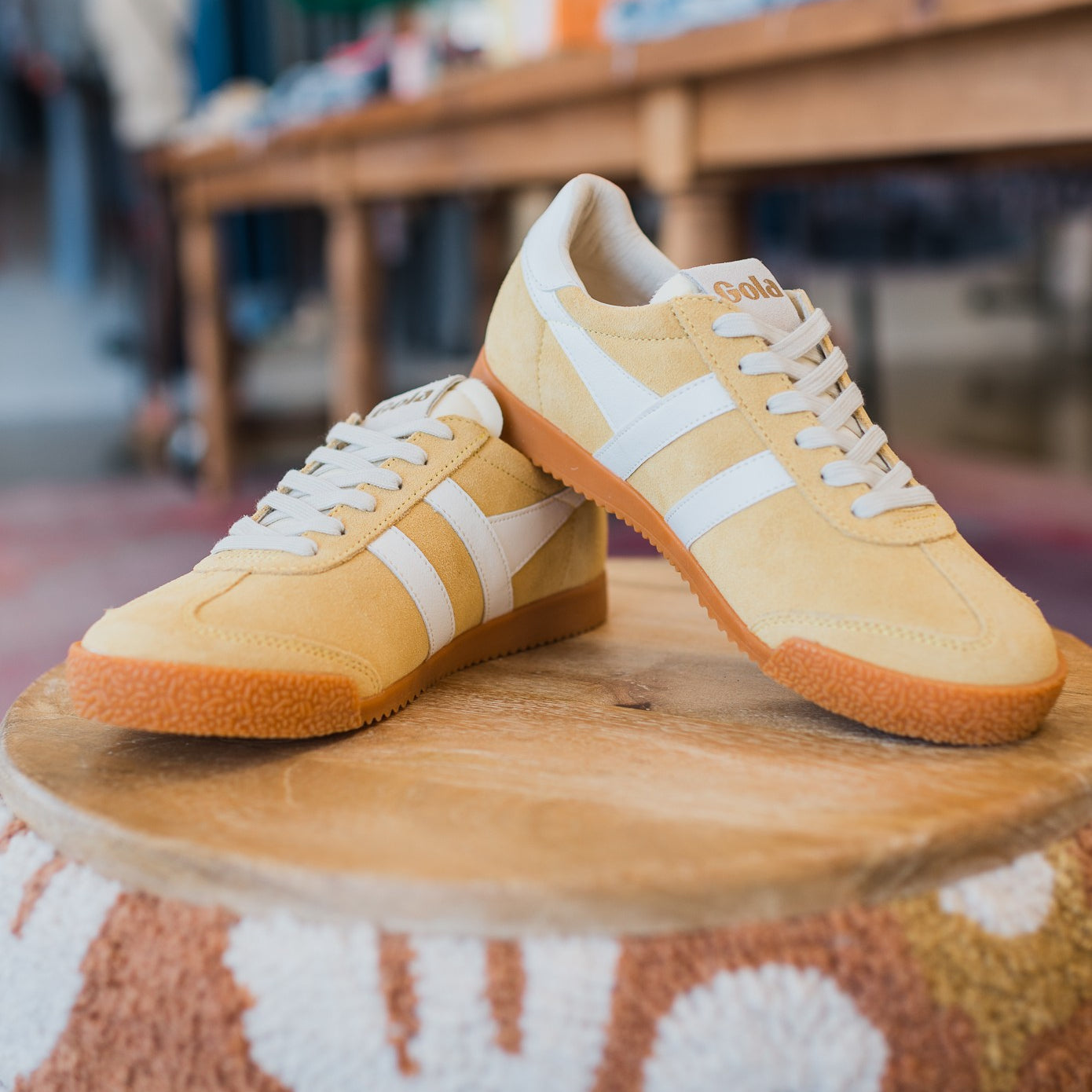 Elan Sneaker | Pollen + White