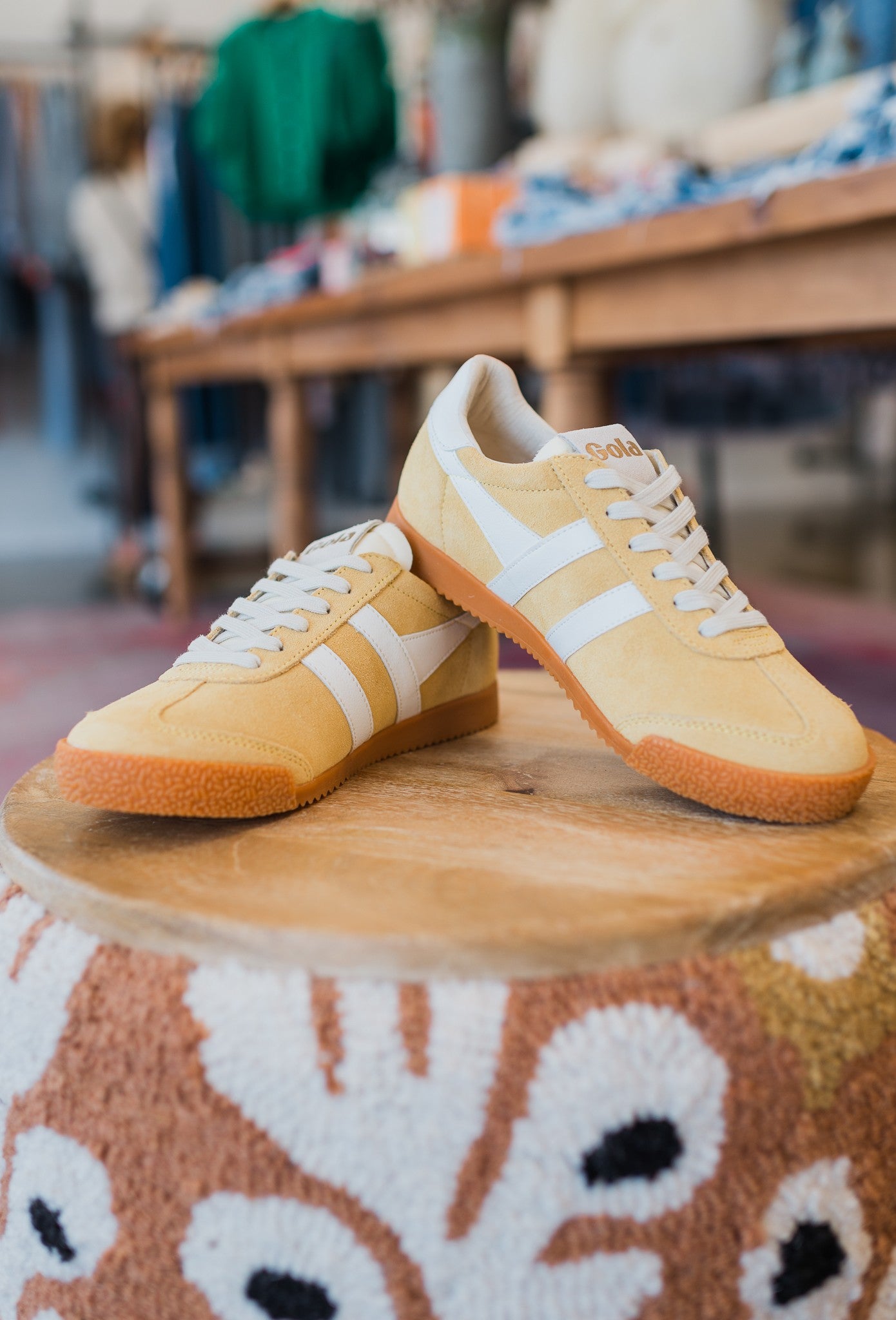 Elan Sneaker | Pollen + White