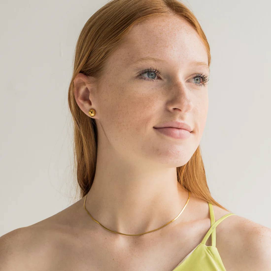 18K Gold Plated Necklace | Micro Herringbone