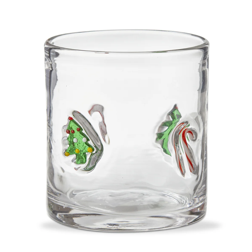 Icon Glass | Christmas Tree & Candy Cane