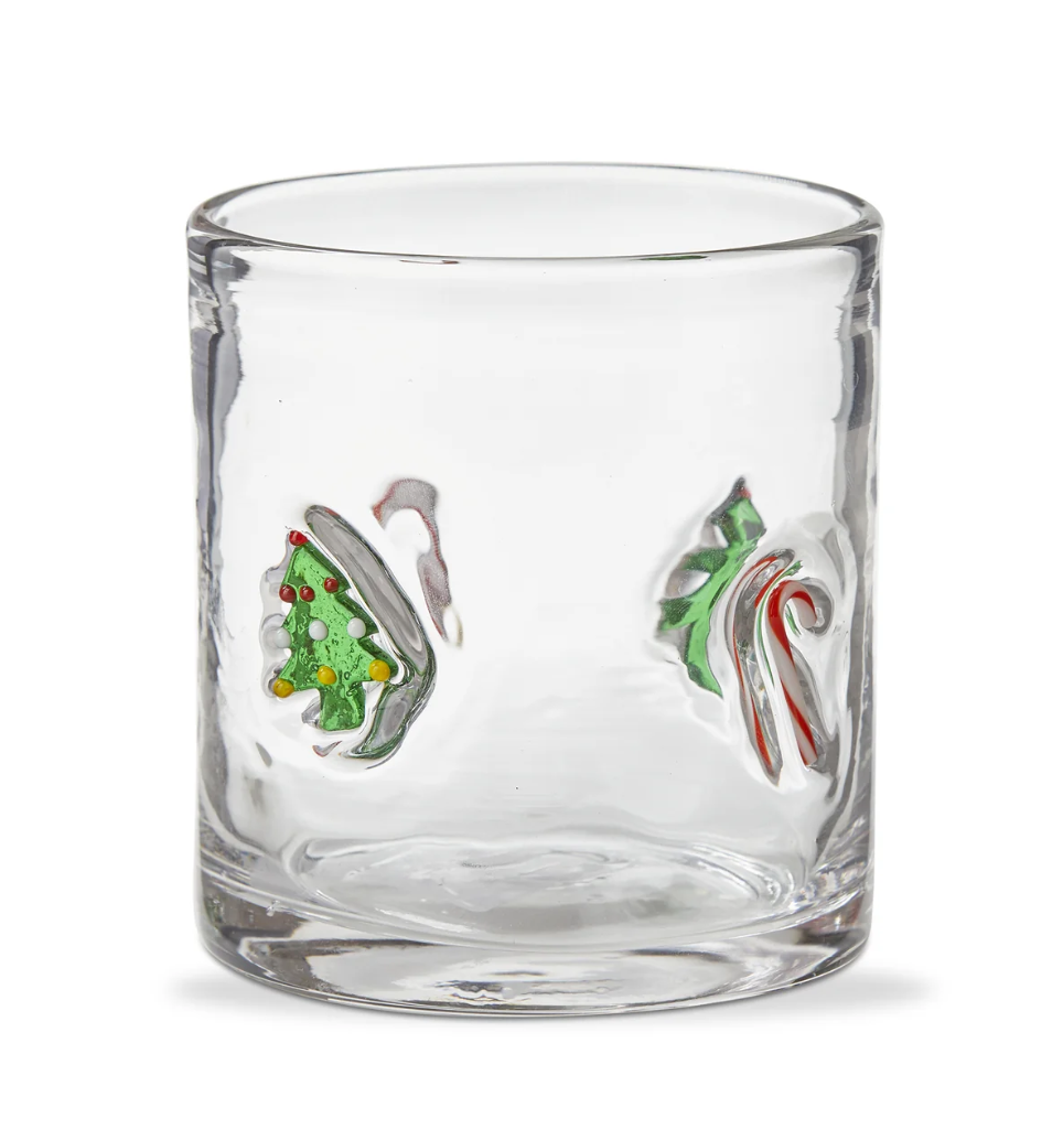 Icon Glass | Christmas Tree & Candy Cane