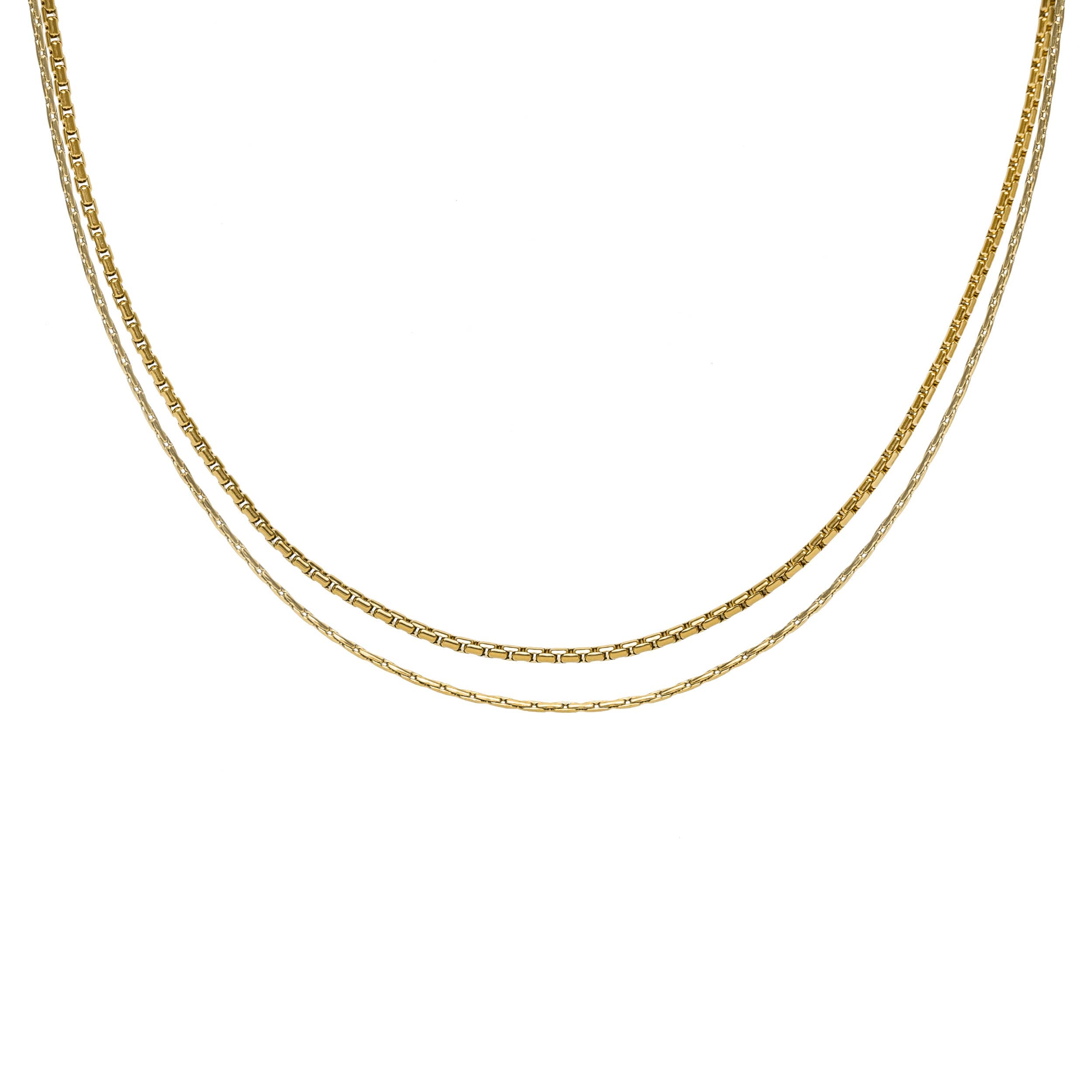 Gold Layered Double Choker