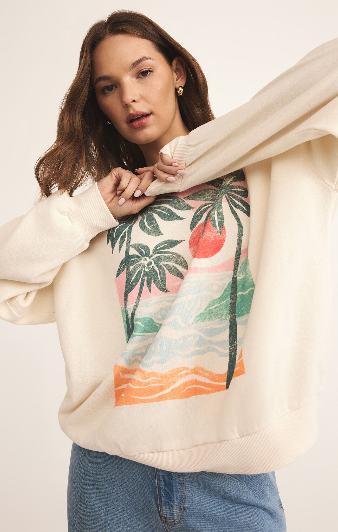 High Tide Sunday Sweatshirt | Sea Salt