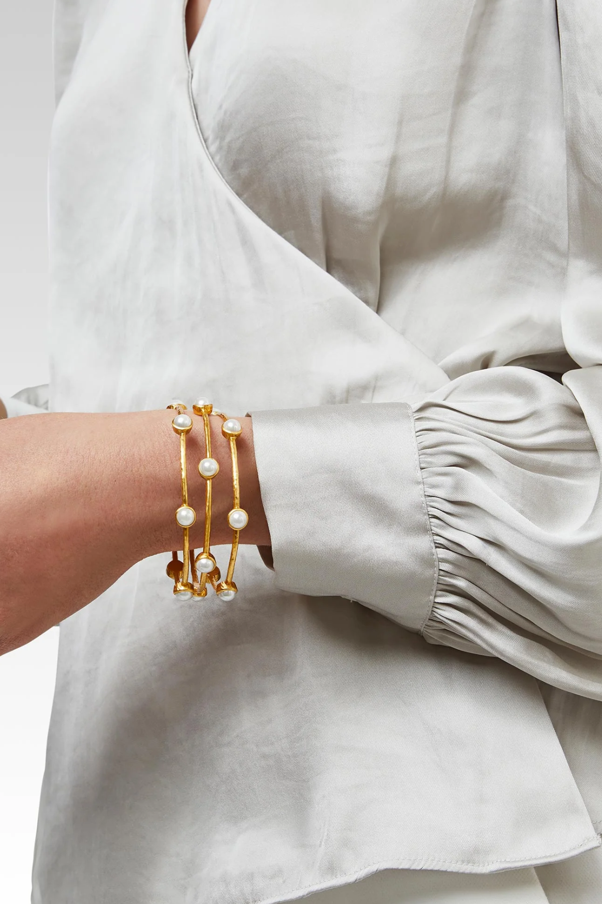 Julie Vos | Milano Luxe Bangle | Cubic Zirconia