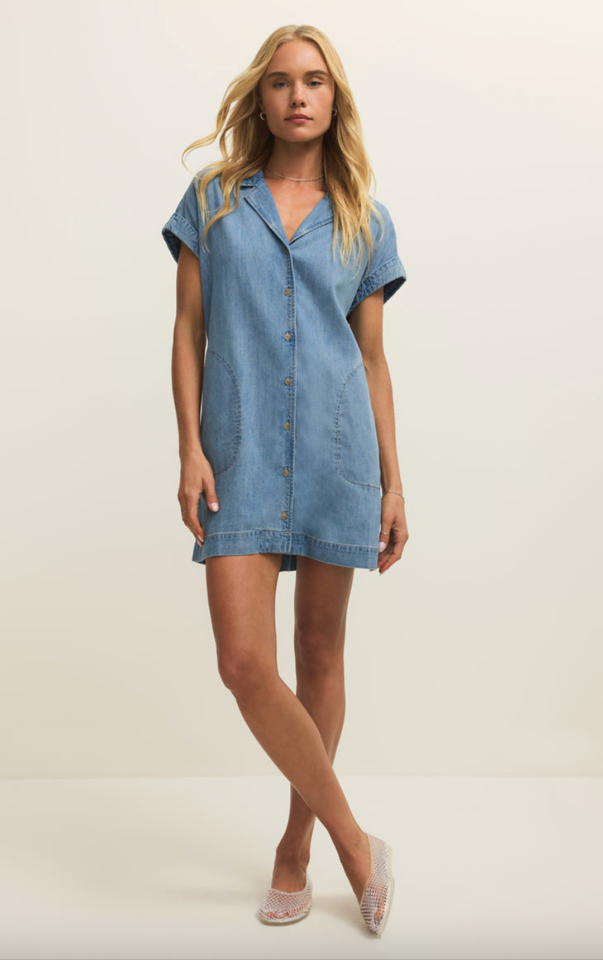 Napa Mini Dress | Denim