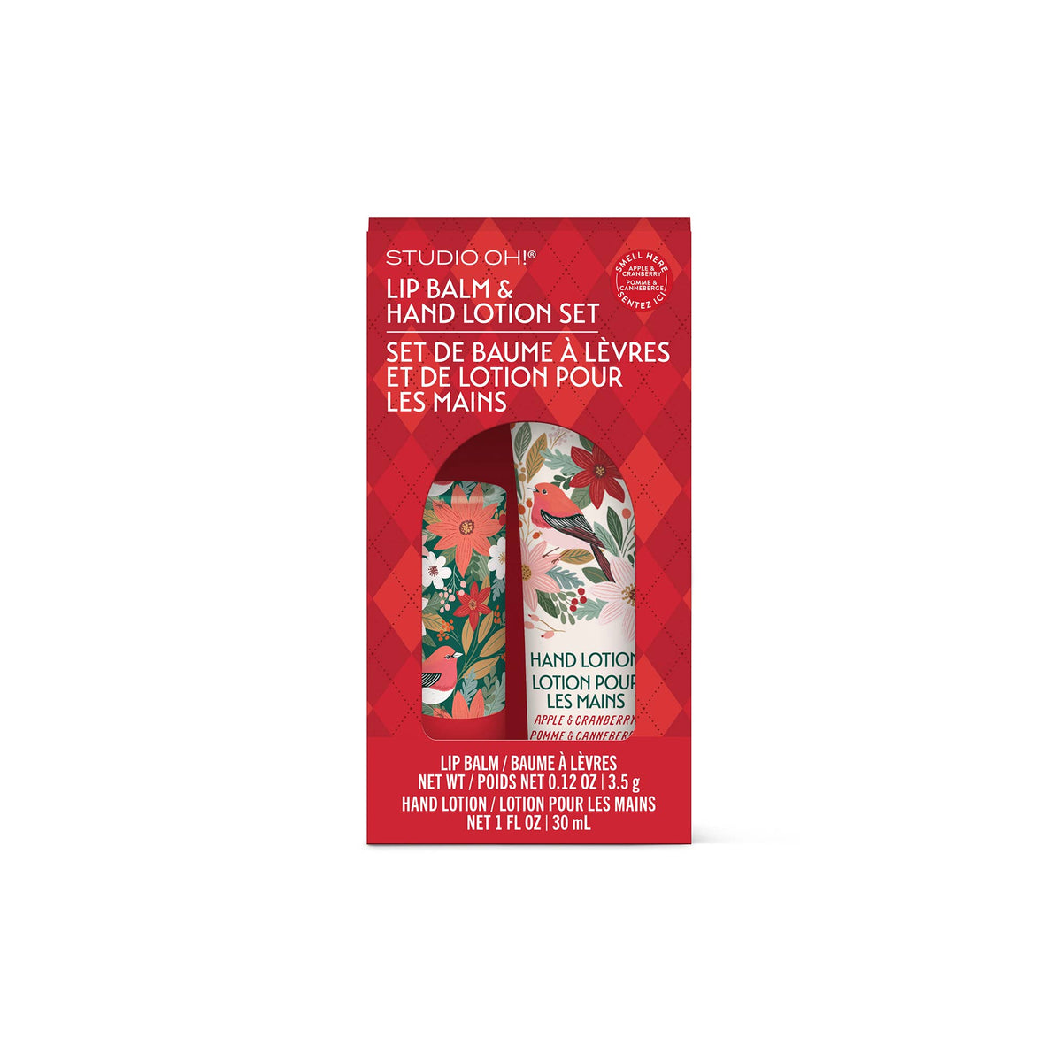 Lip Balm + Lotion Set | Christmas Nature's Celebration