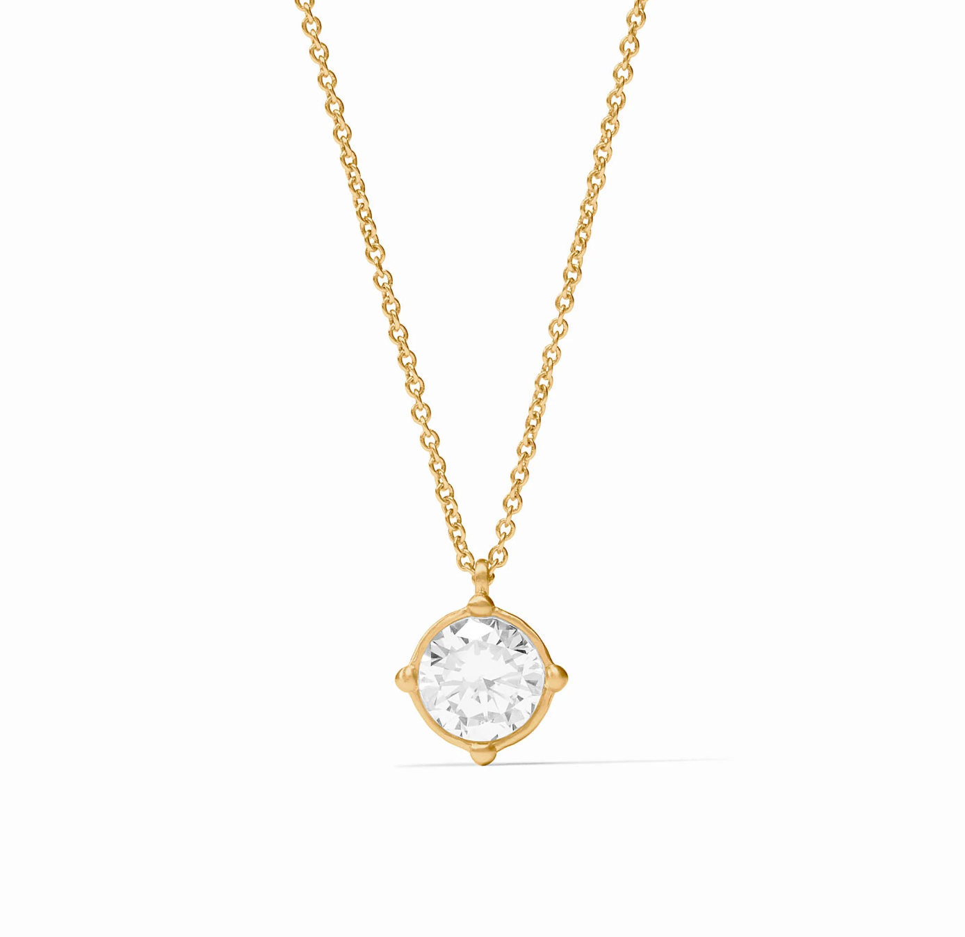 Julie Vos | Honeybee Solitaire Necklace | Cubic Zirconia
