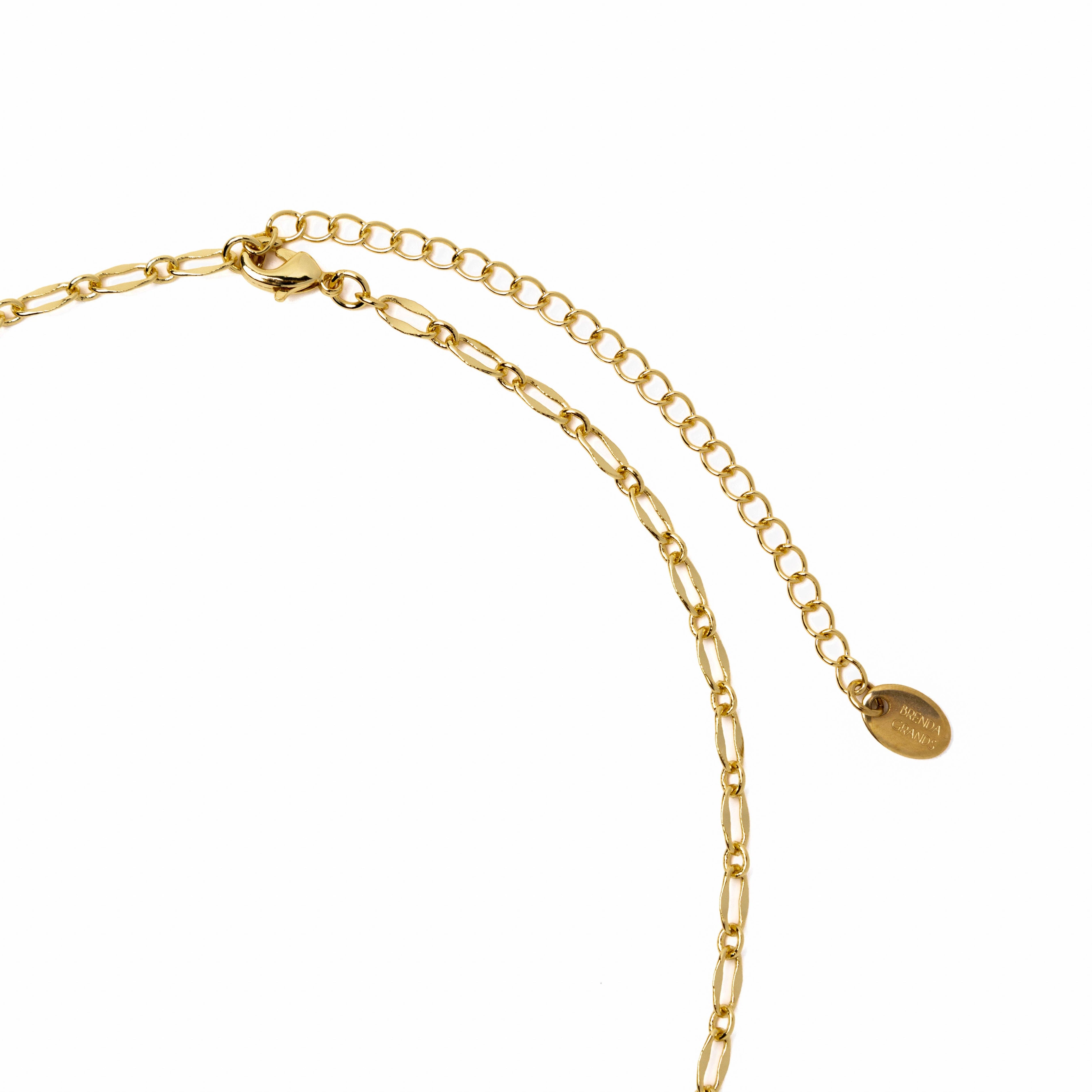 24K Gold Reflective Oval Chain