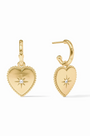 Julie Vos | Heart Hoop & Charm Earring