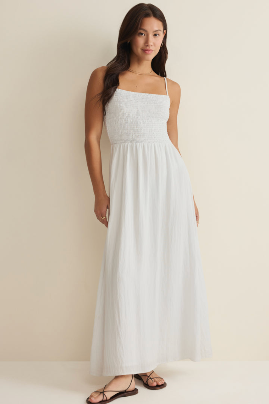 Bayside Airy Maxi Dress | White