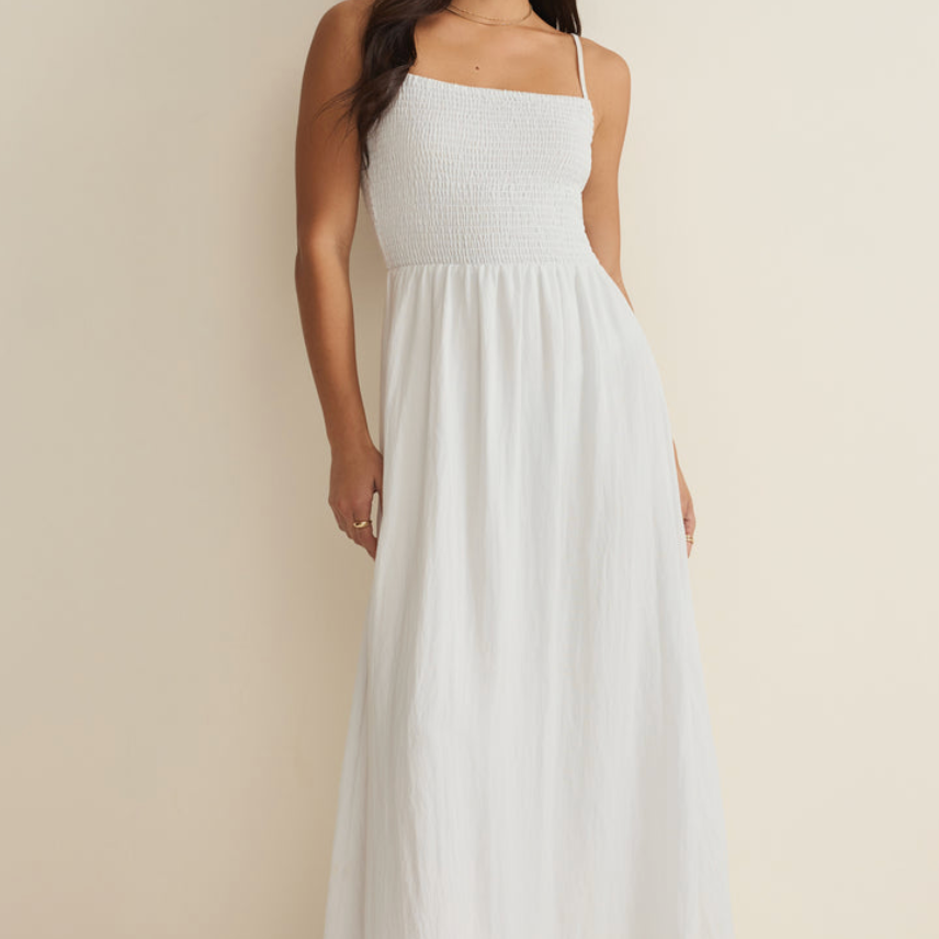Bayside Airy Maxi Dress | White