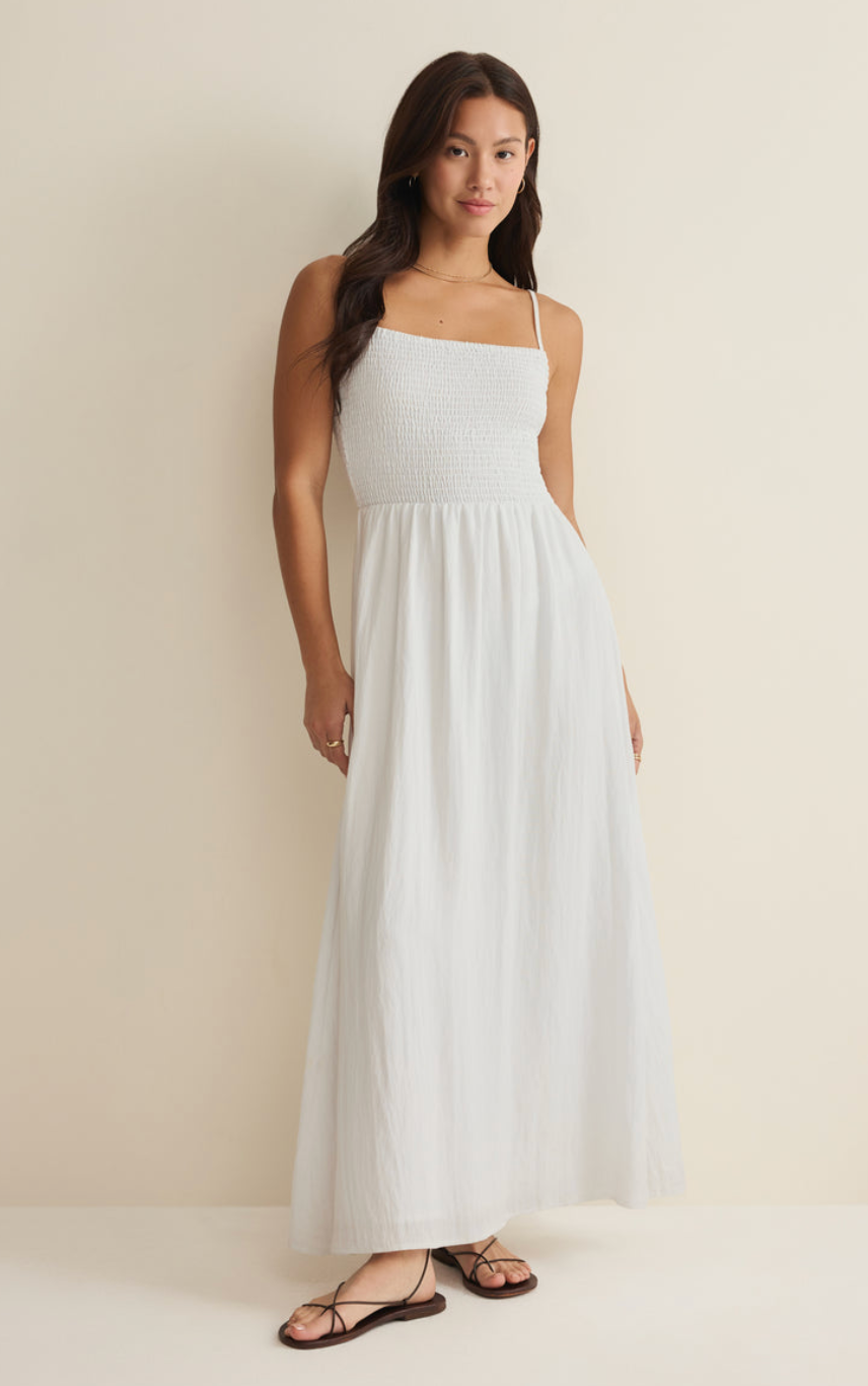Bayside Airy Maxi Dress | White