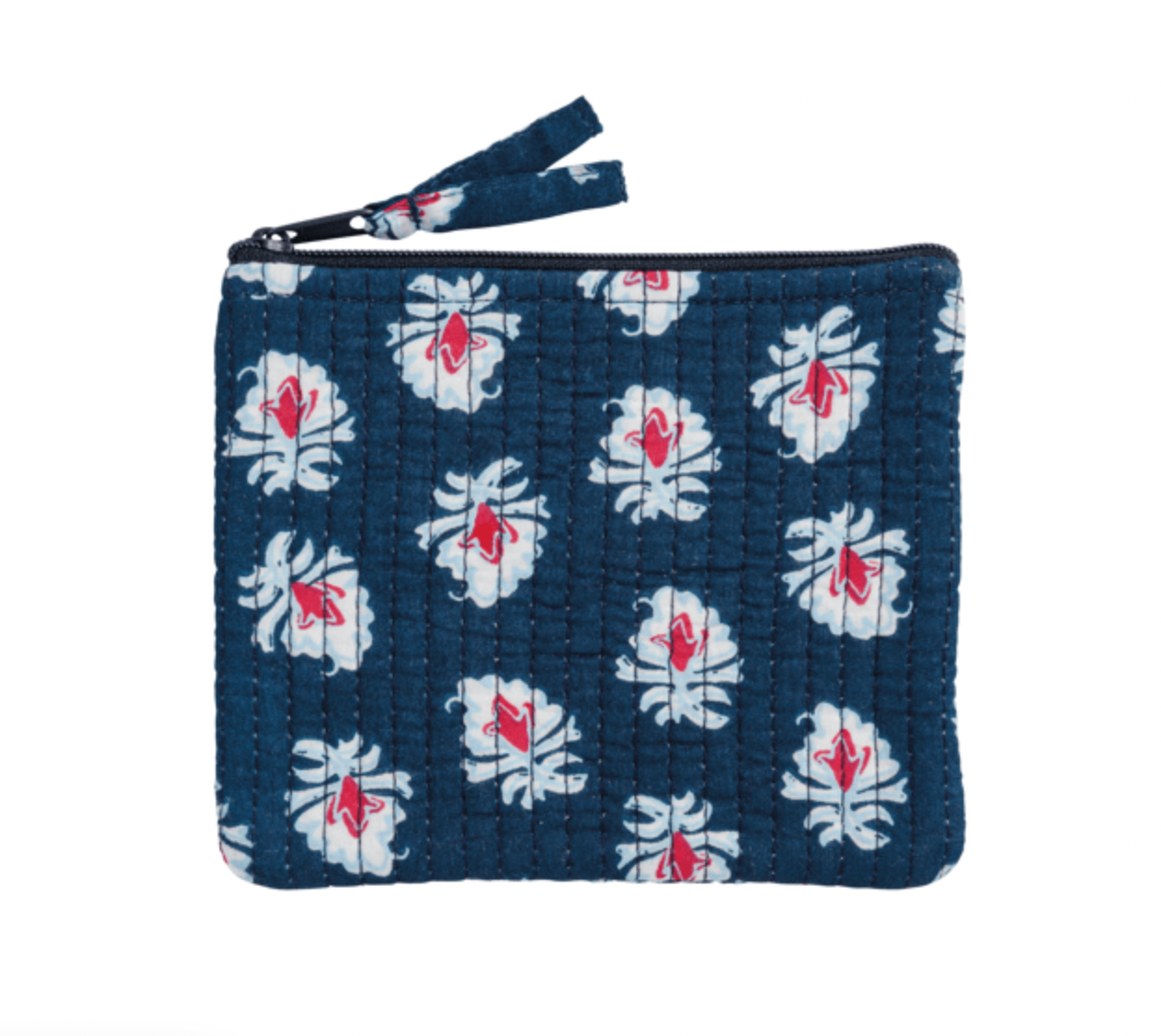 Small Quilted Pouch | Navy Americana