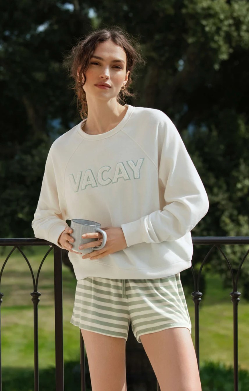 Z Supply | Vacay Sweatshirt | Vanilla Ice
