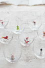 Holiday Figure Stemless Wine Glass