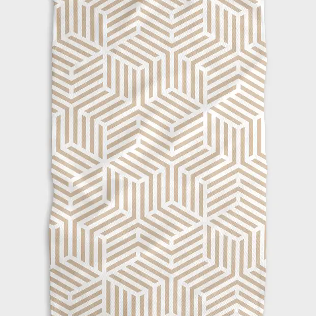Geometry Tea Towel | Stacked Cubes