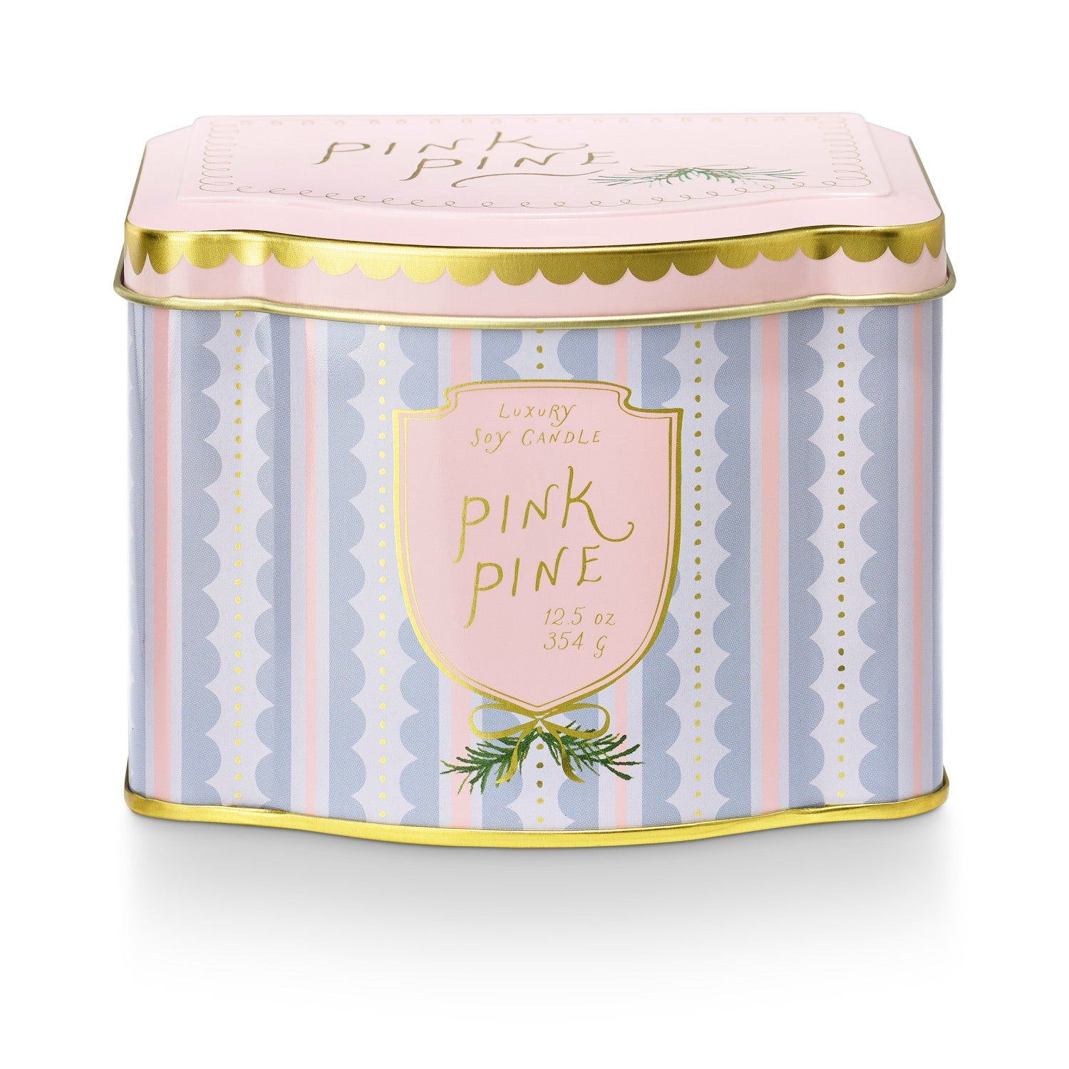 Printed Tin Candle | Pink Pine