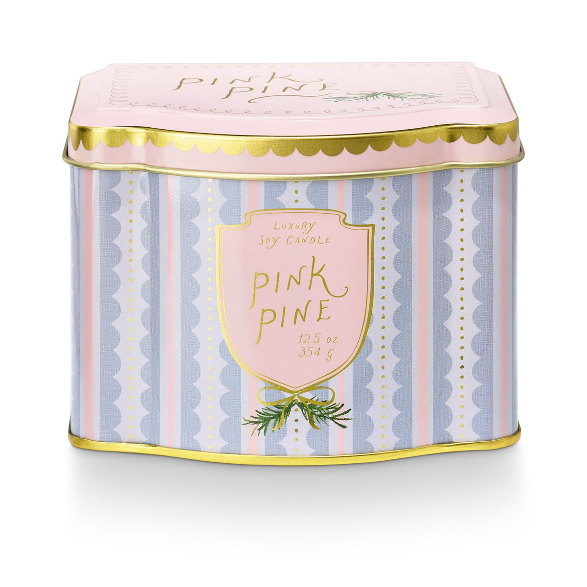Printed Tin Candle | Pink Pine