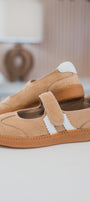 Mary Jane Sneaker | Camel Suede