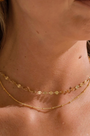 18K Gold Layered Circle Choker
